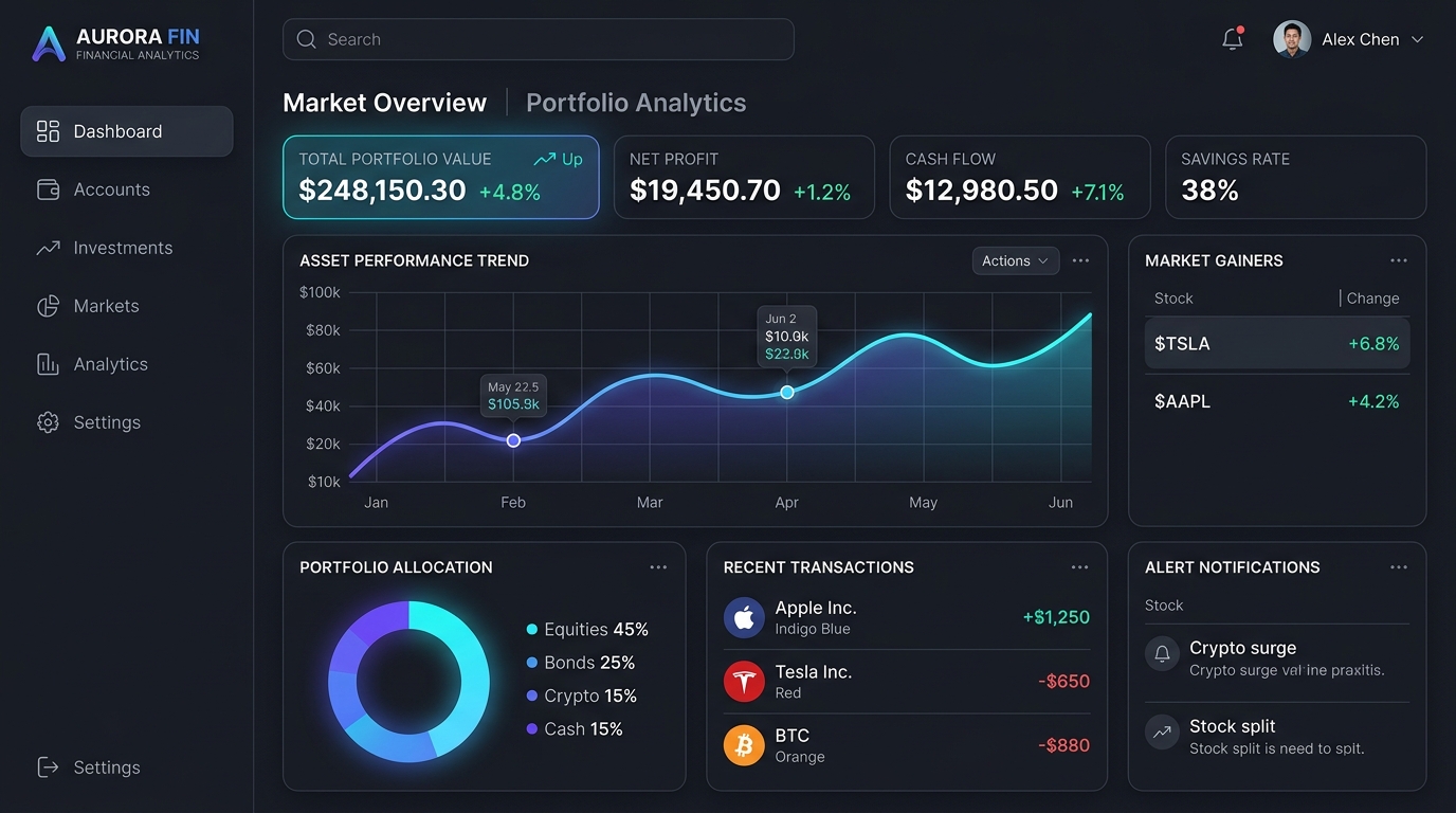 Fintech SaaS Platform Mockup